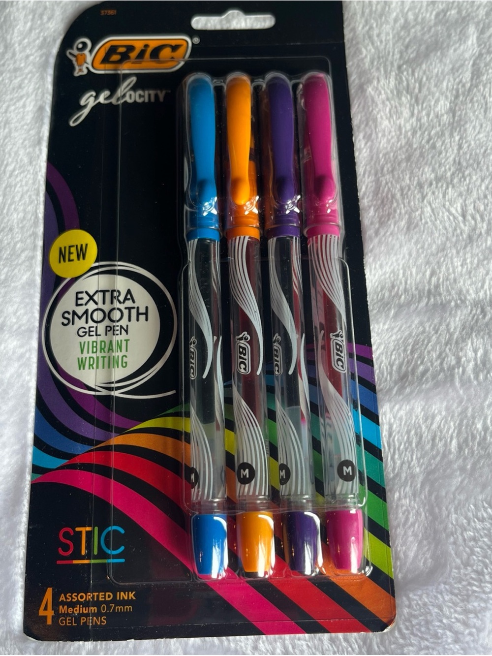 Bic Gel-ocity 4-Pack Gel Pens - Blue, Orange, Purple, Pink